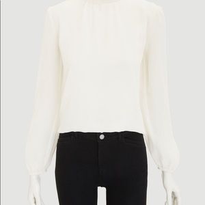 Ann Taylor winter white wide long sleeve